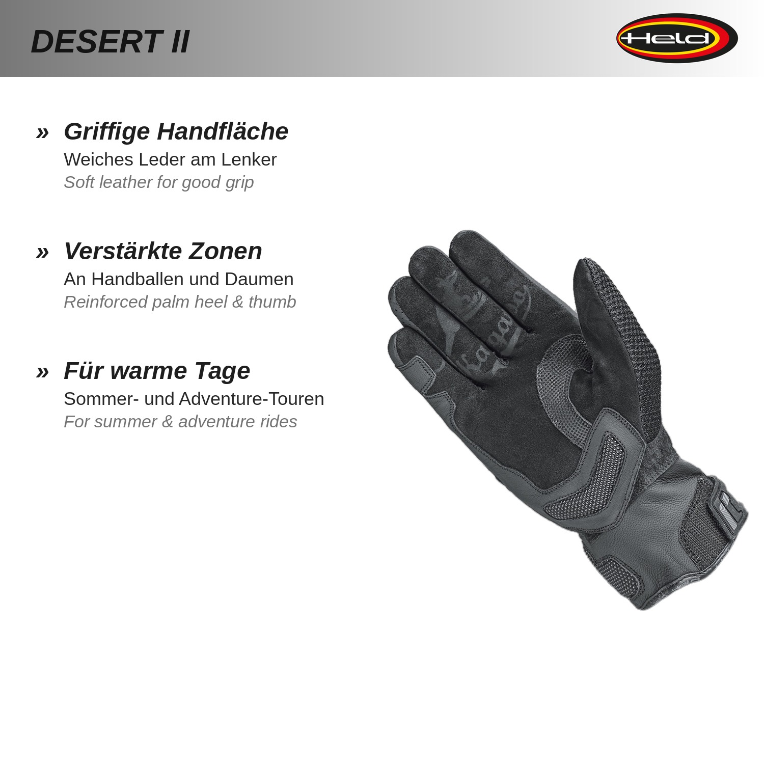 Desert II summer glove