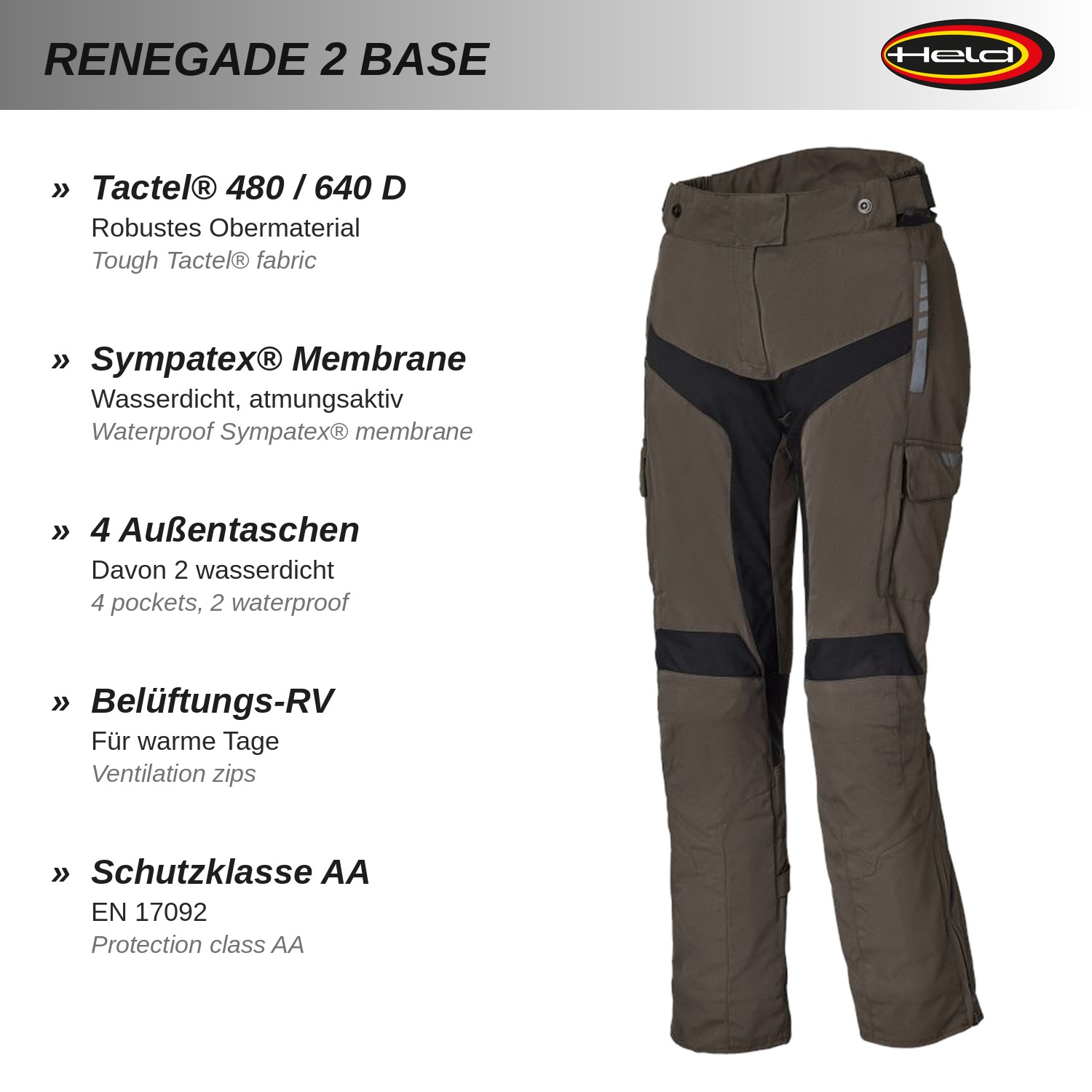 Renegade 2 Base Touring trousers