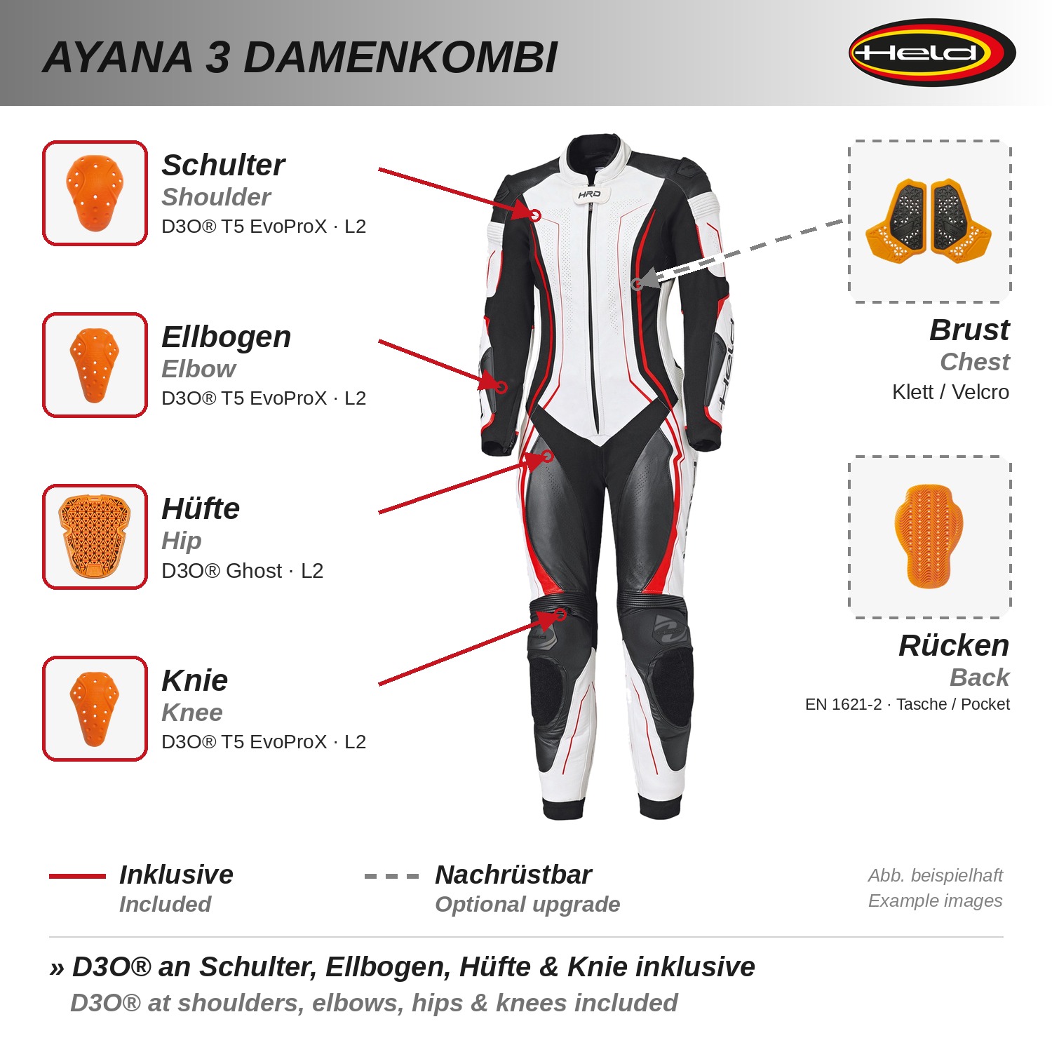 Ayana 3 1-piece ladies suit