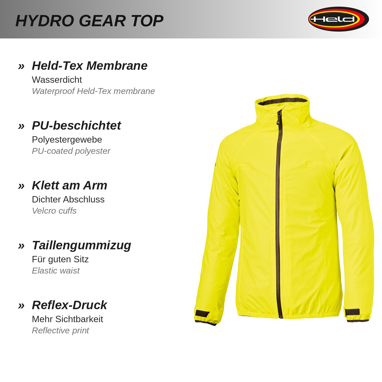 Hydro Gear Top Regenjacke