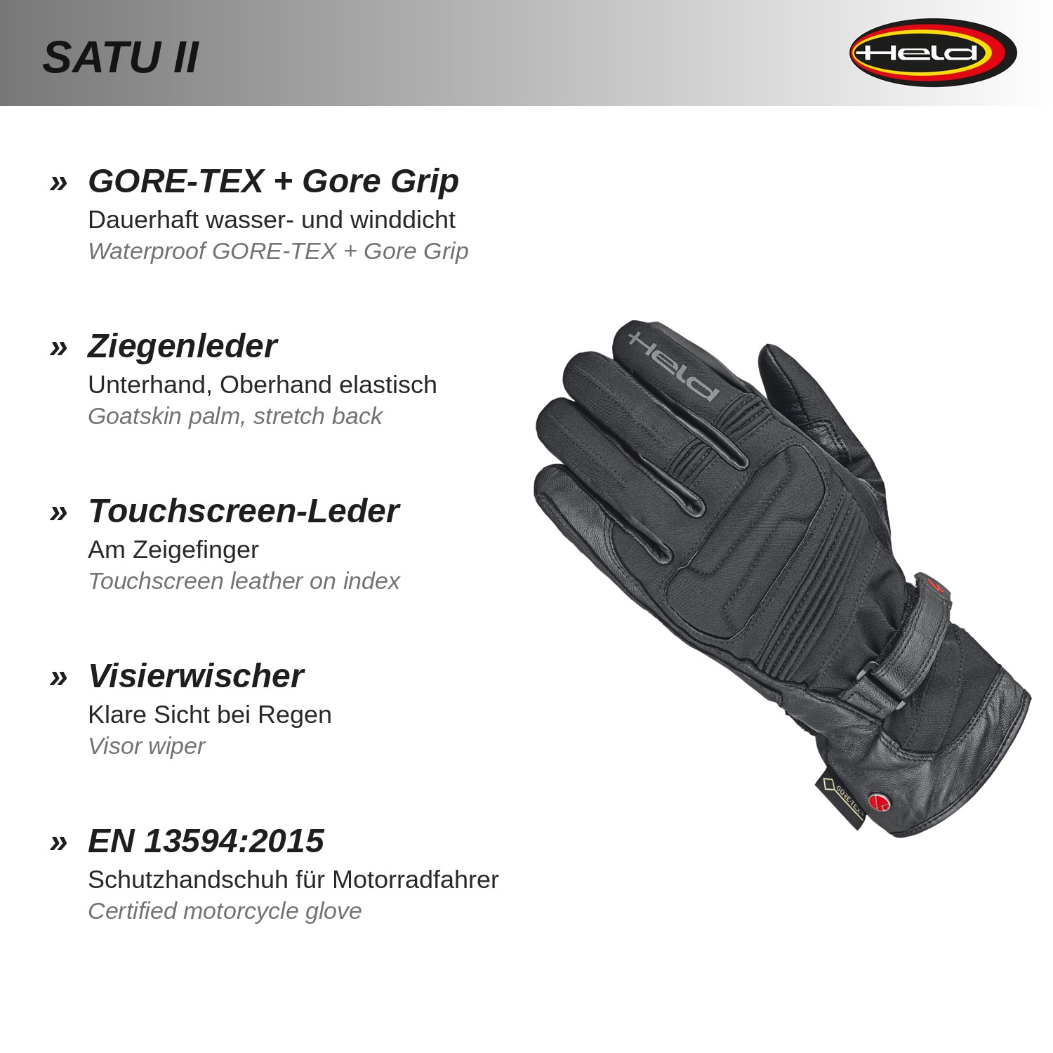 Satu II GORE-TEX guanto + tecnologia Gore Grip