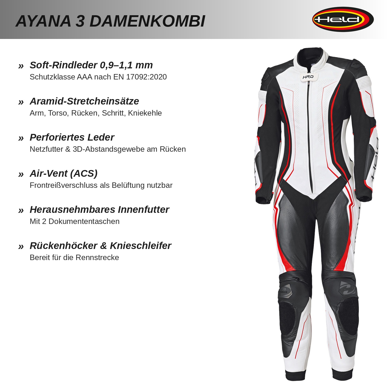 Ayana 3 Einteilige Damenkombi