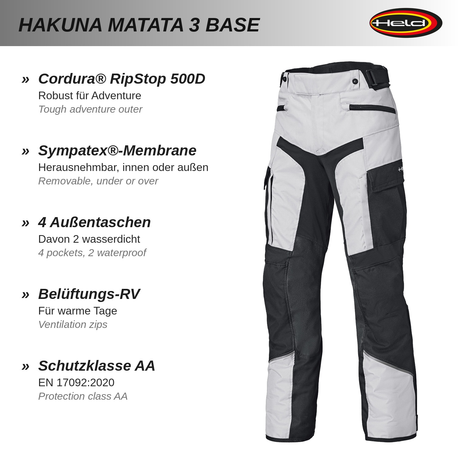 Hakuna Matata 3 Base Touring trousers