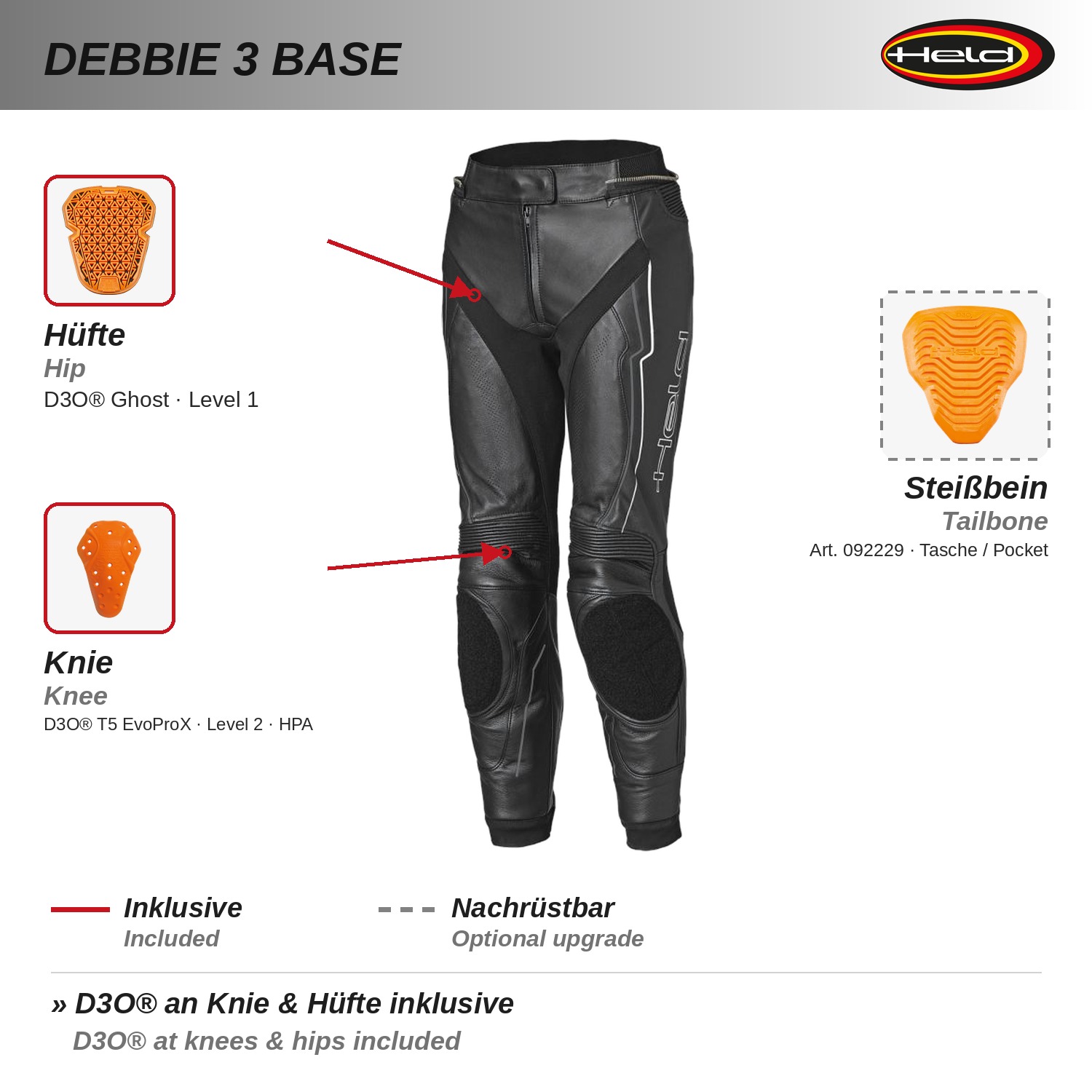 Debbie 3 Base  pantalon de sport pour femmes