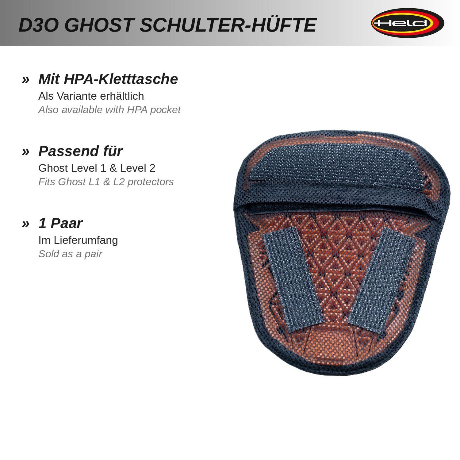 D3O® Ghost Schulter/Hüfte, Level 2