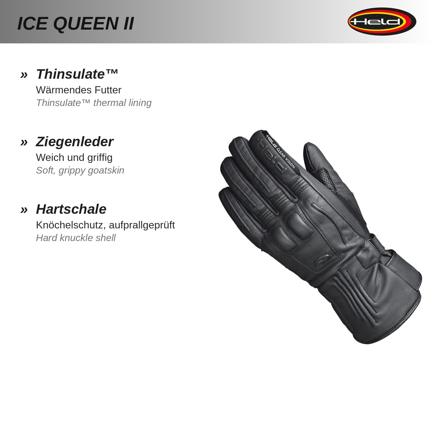 Ice Queen II Guanto touring da donna