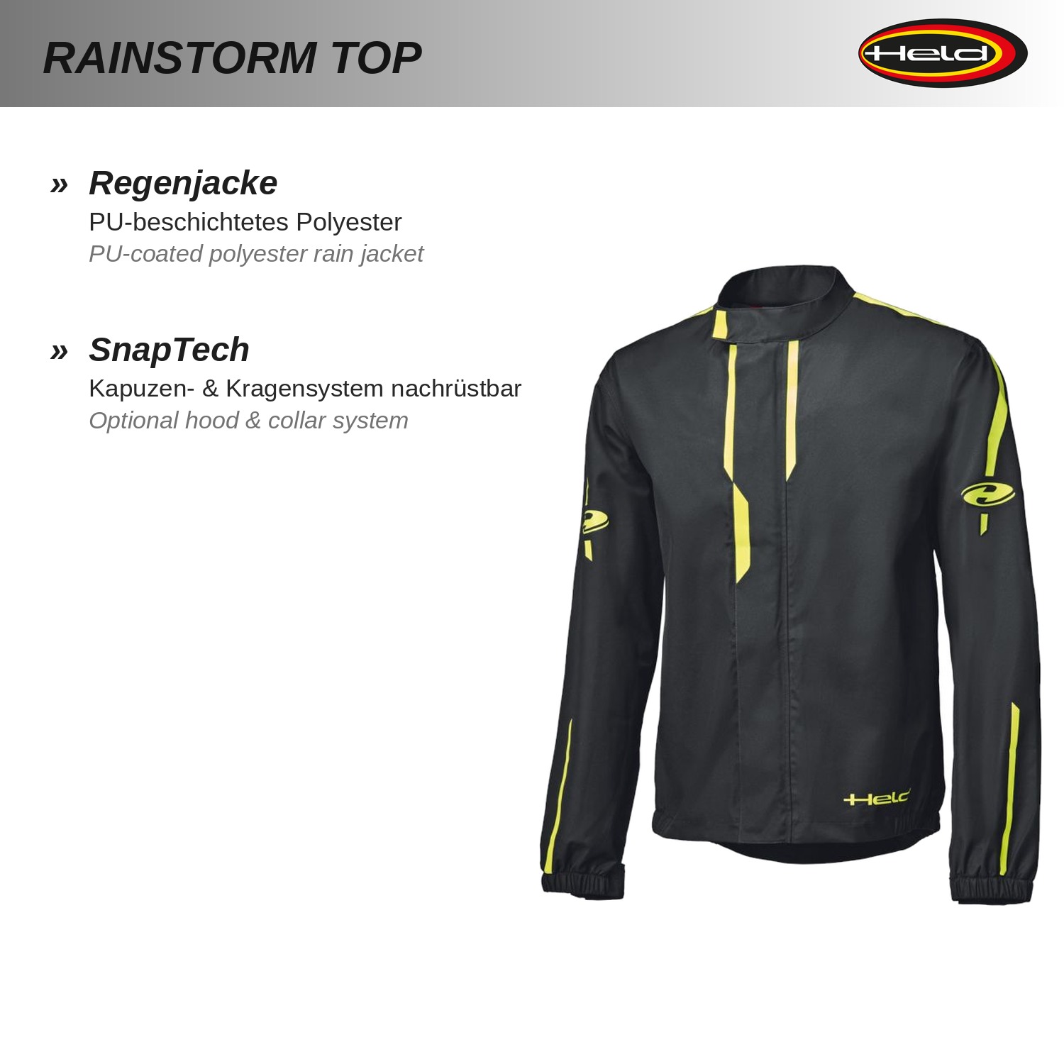 Rainstorm Top Sportliche Regenjacke