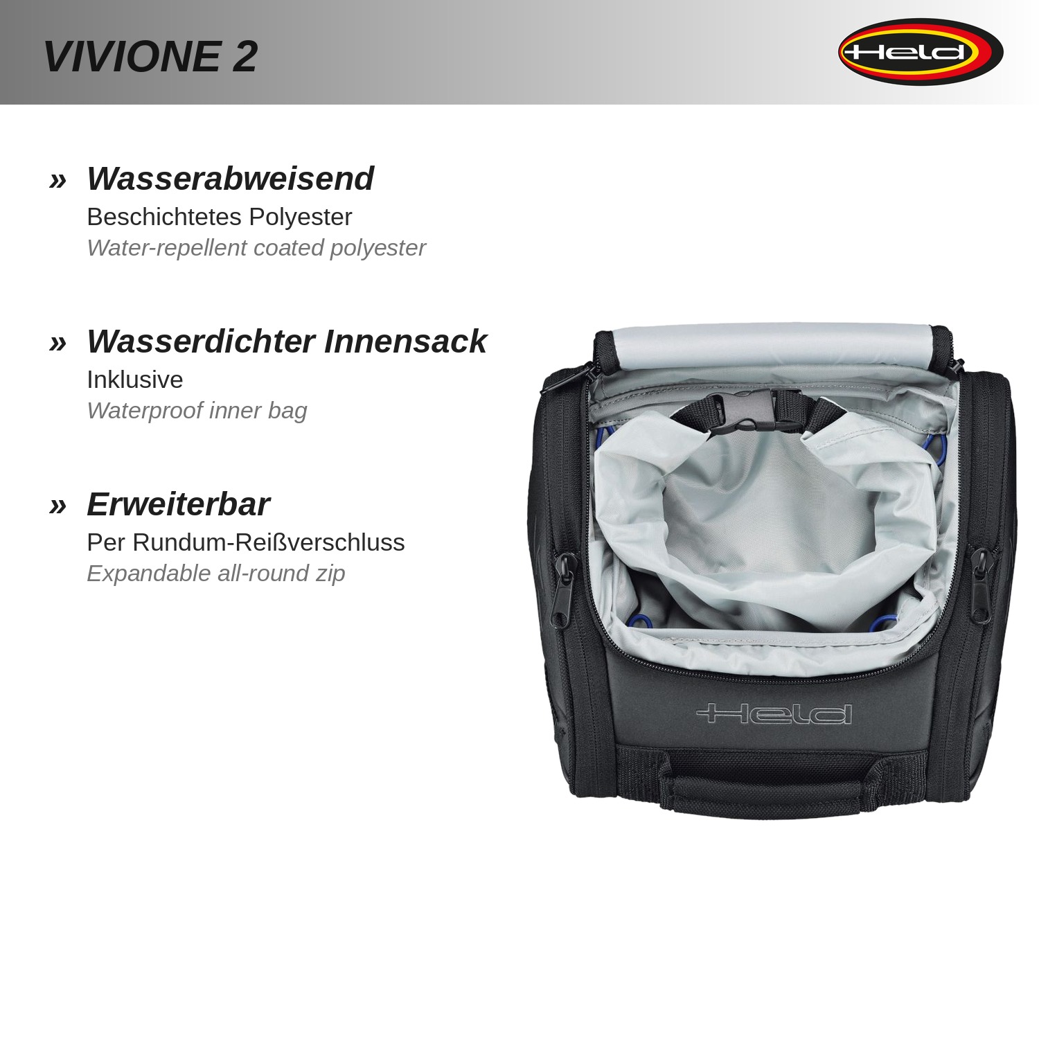 Vivione 2 sacoche arrière
