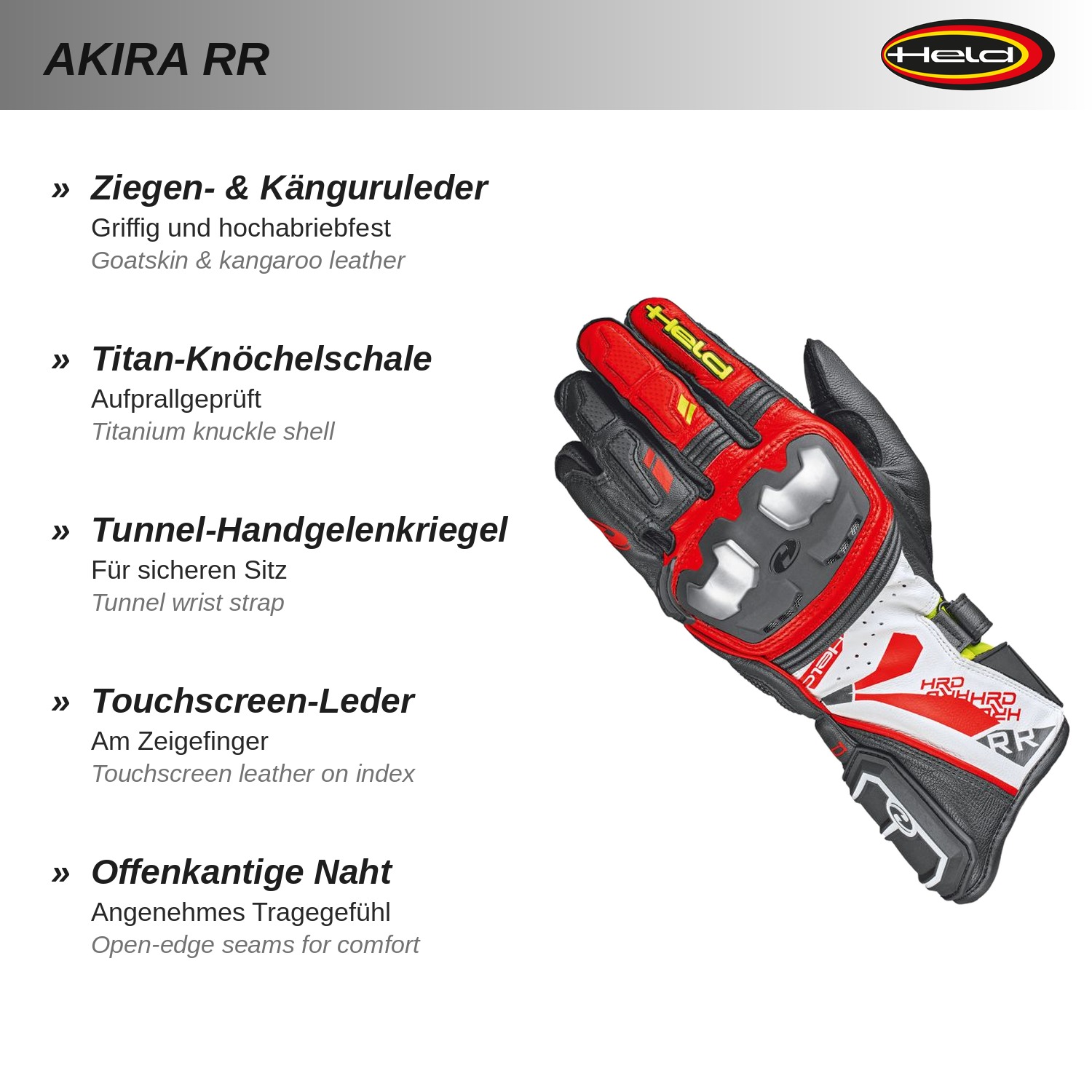 Akira RR Guanto sportivo 