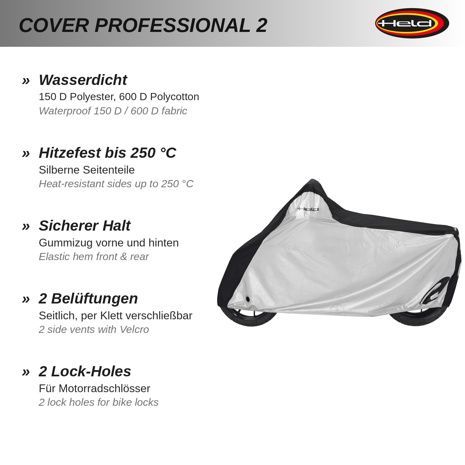 Cover Professional 2 Funda moto