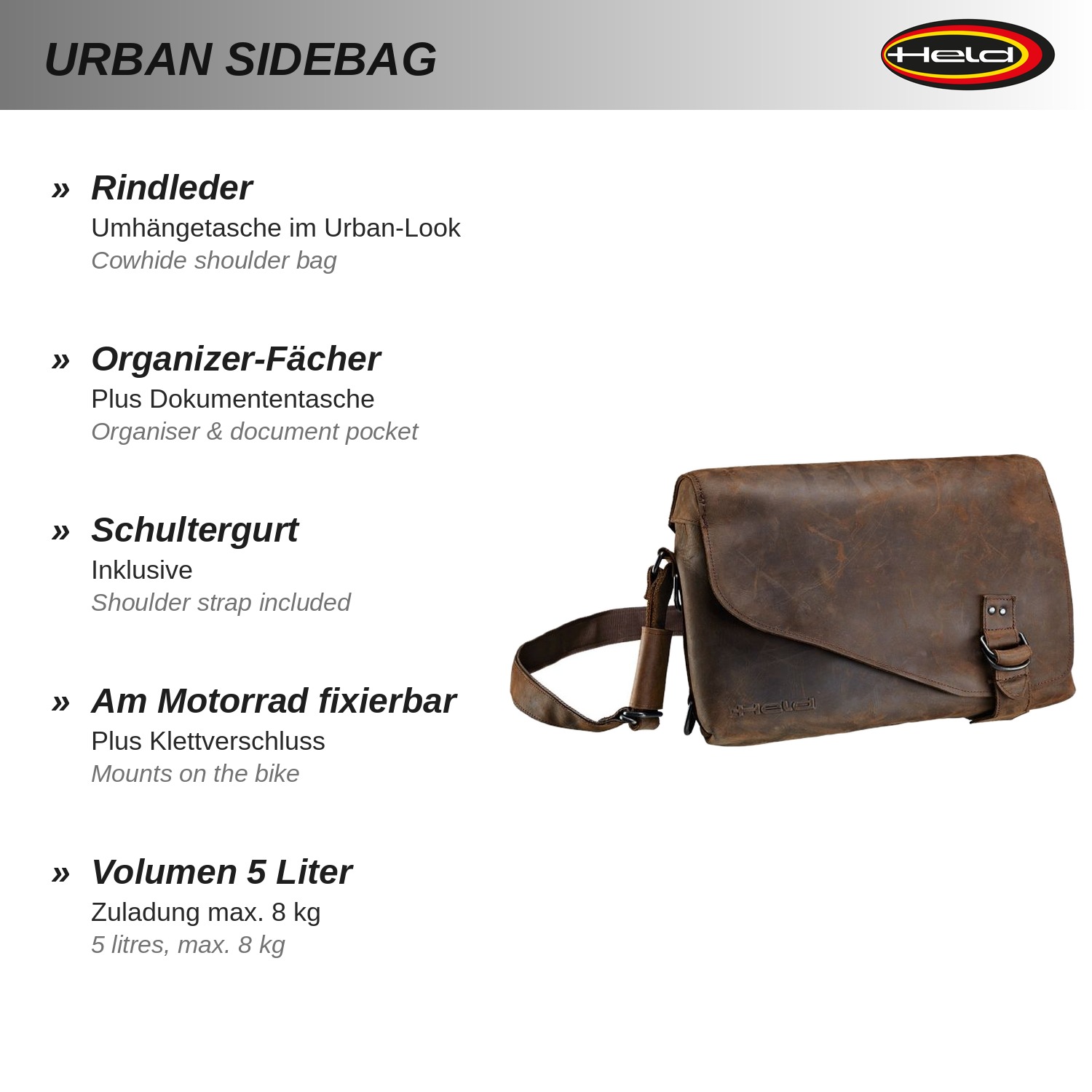Urban Sidebag Sac d'épaule