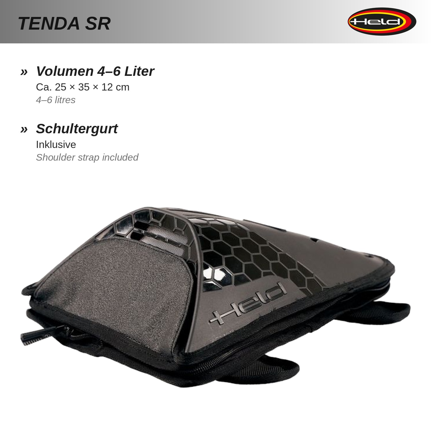 Tenda SR Hecktasche und Tankrucksack