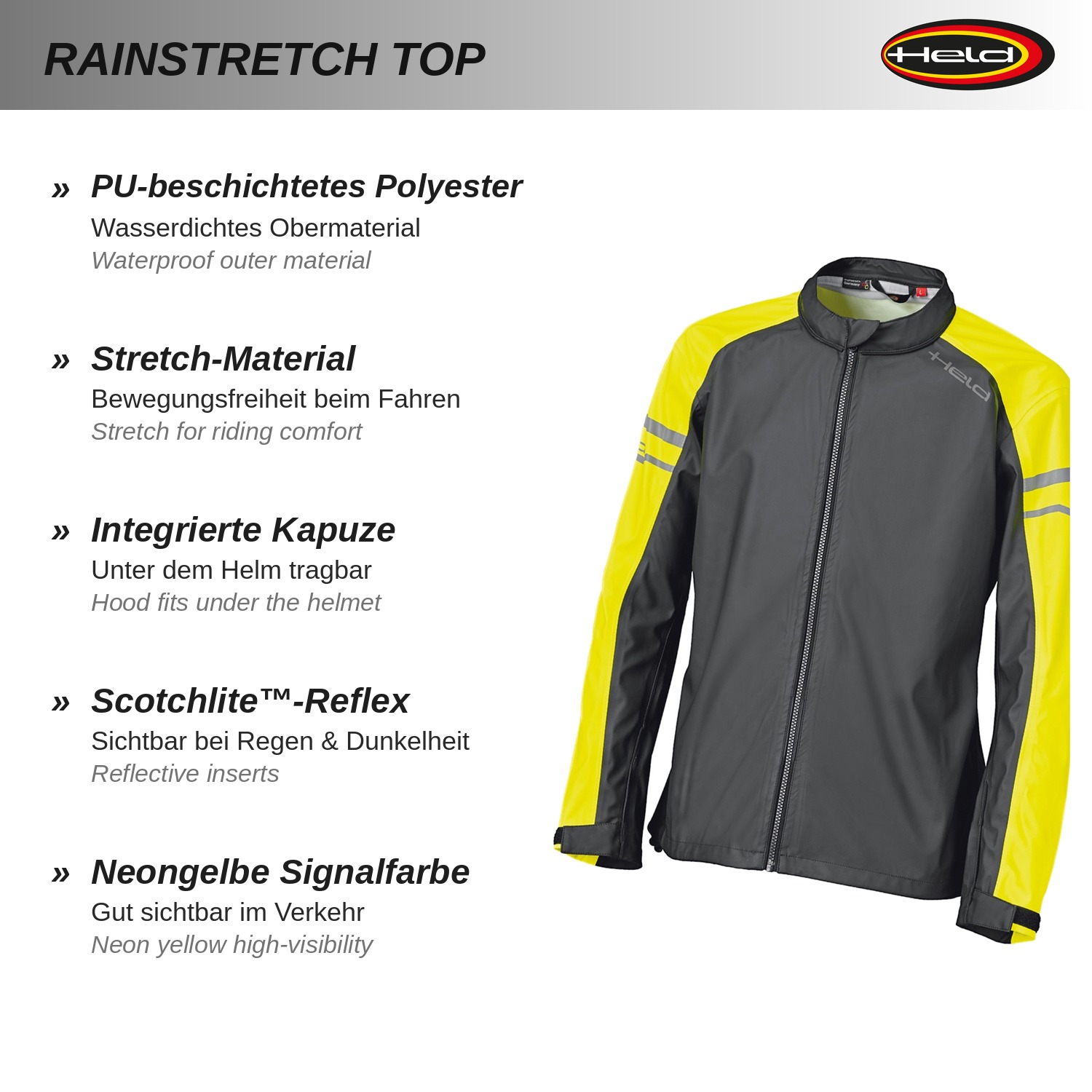 Rainstretch Top Regenjacke