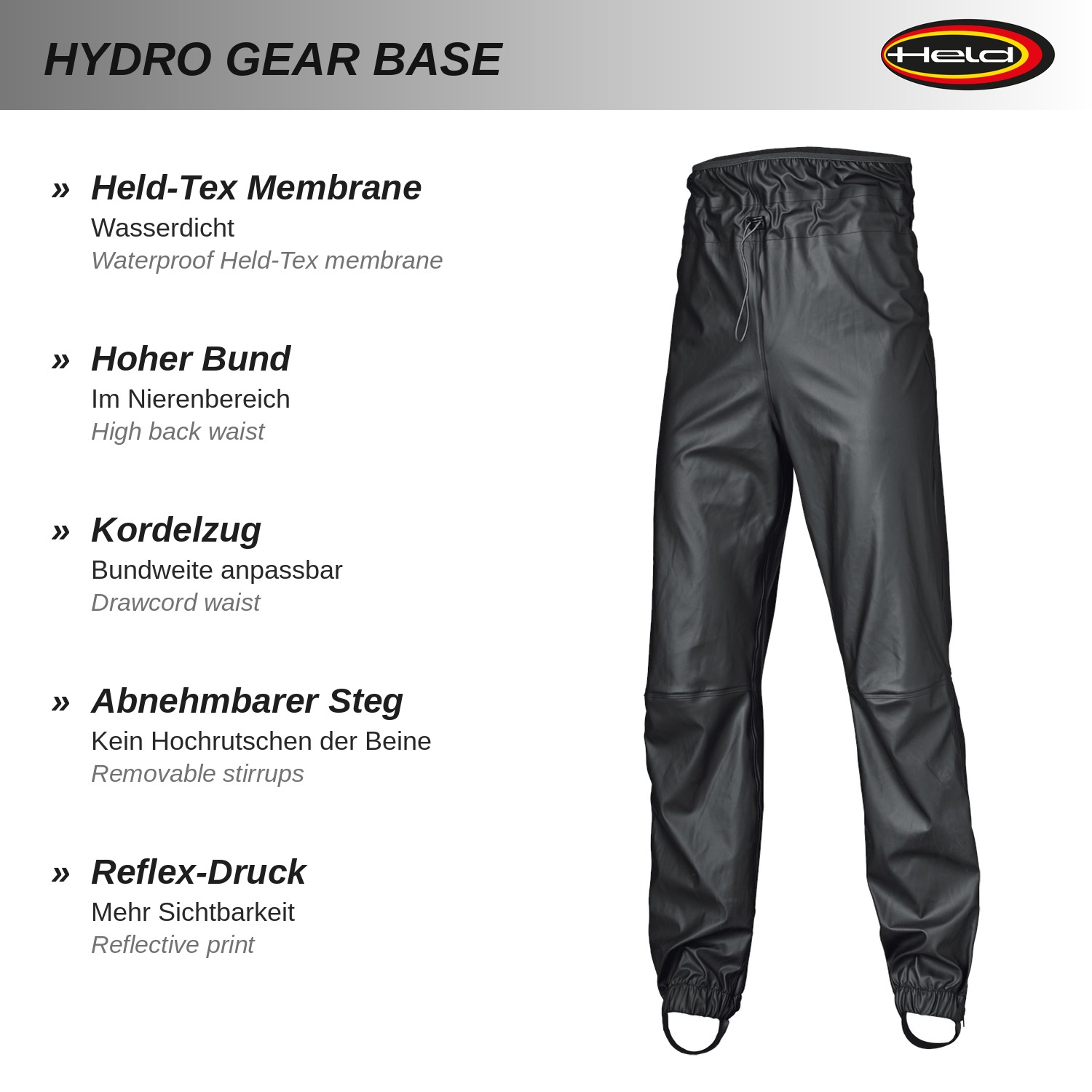 Hydro Gear Base Regenhose