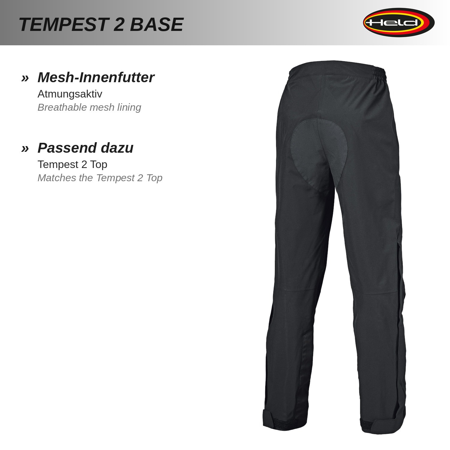 Tempest 2 Base sportliche Regenhose