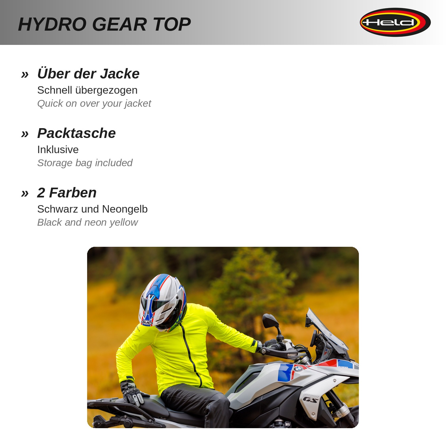 Hydro Gear Top Regenjacke