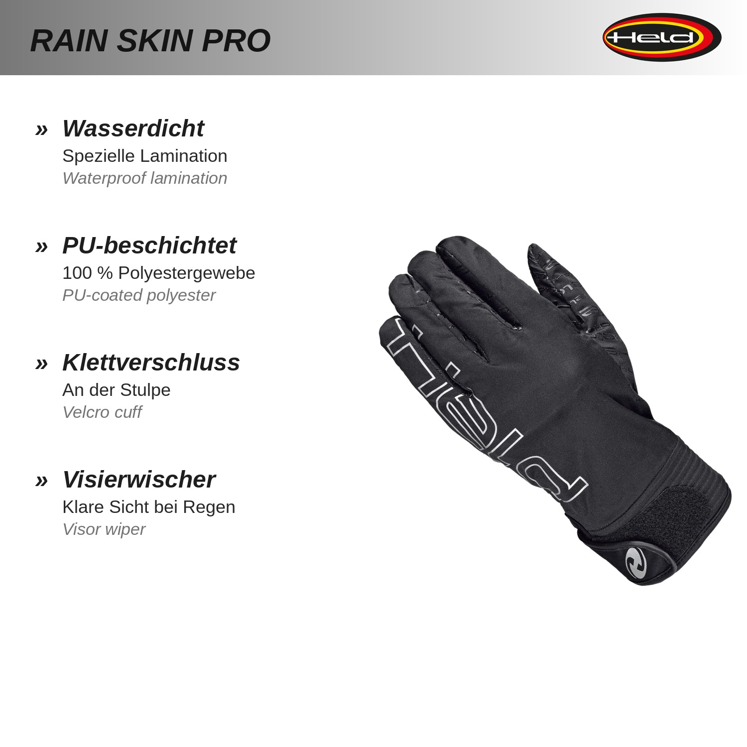 Rain Skin Pro Guanto antipioggia