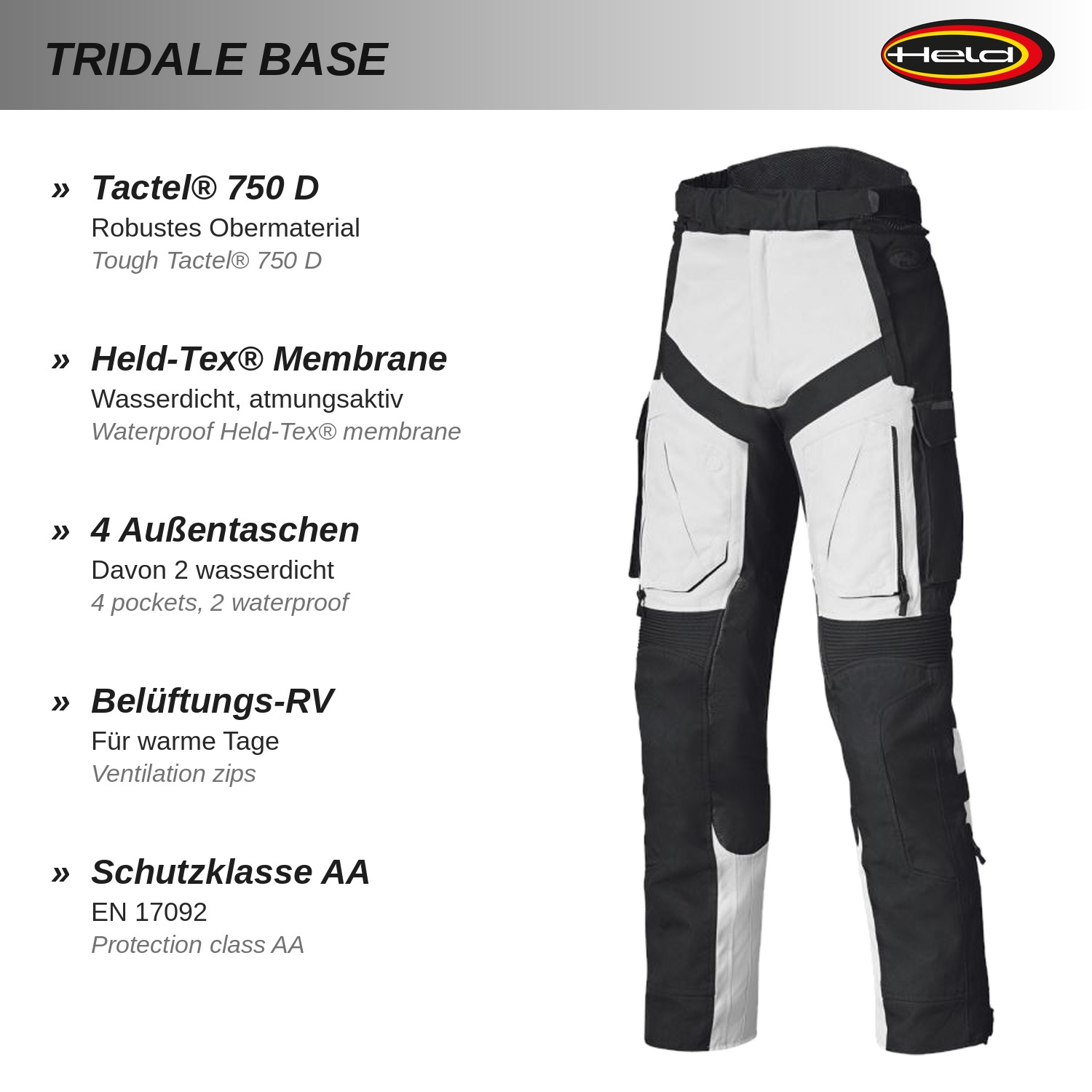 Tridale Base Pantaloni  da avventura