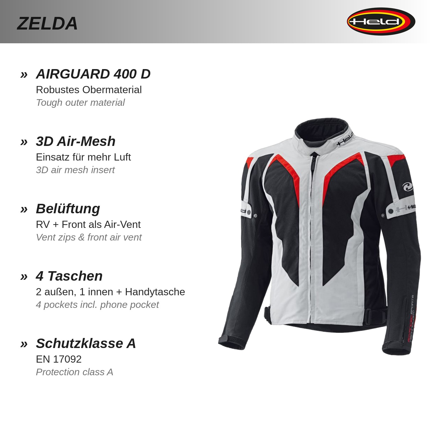 Zelda Giacca sportiva touring 