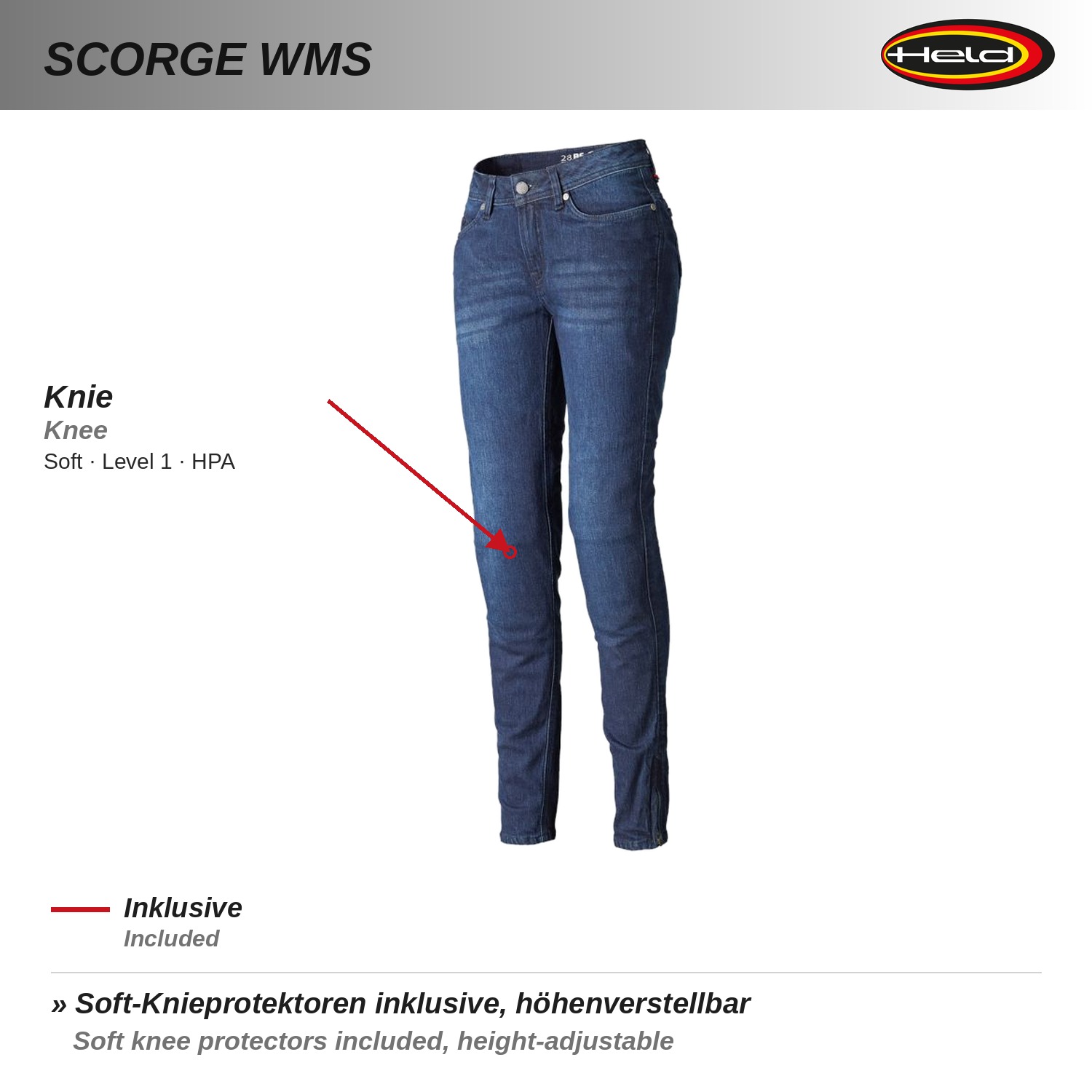 Scorge WMS Ladies Biker jeans 