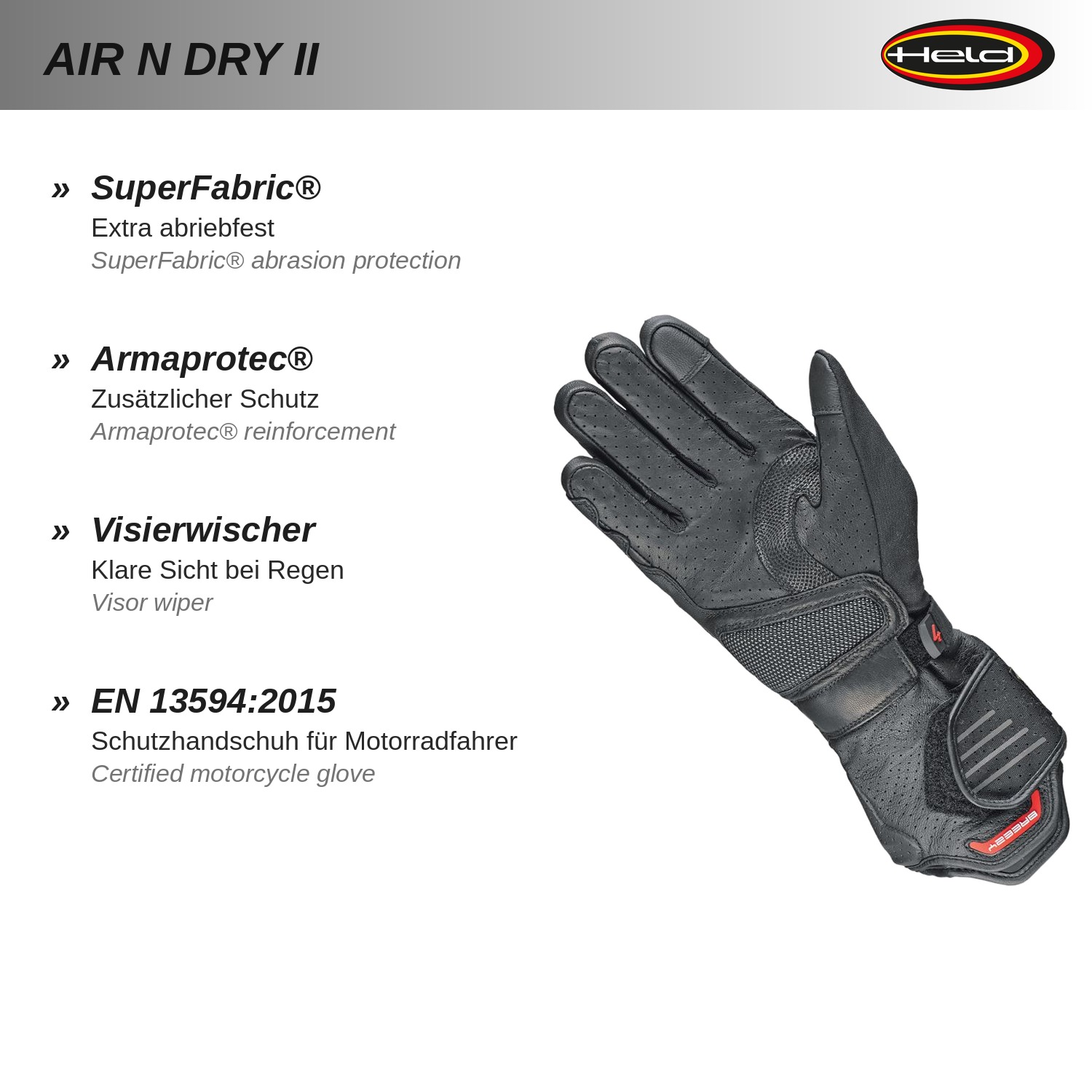 Air n Dry II GORE-TEX Handschuh +Gore 2in1