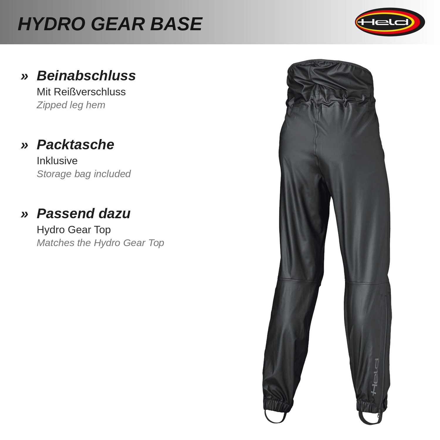 Hydro Gear Base Regenhose
