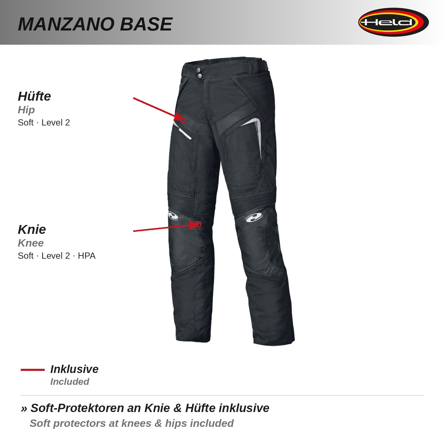 Manzano Base Pantaloni sportivi da turismo