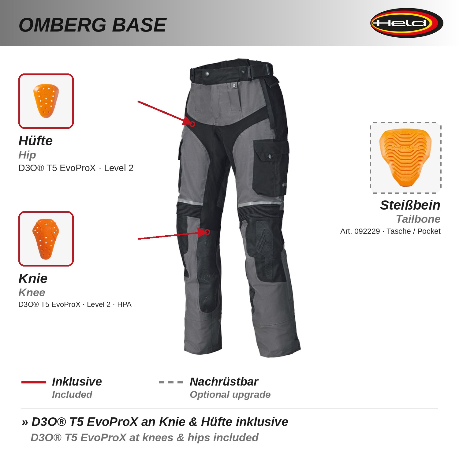 Omberg Base Pantalone touring 