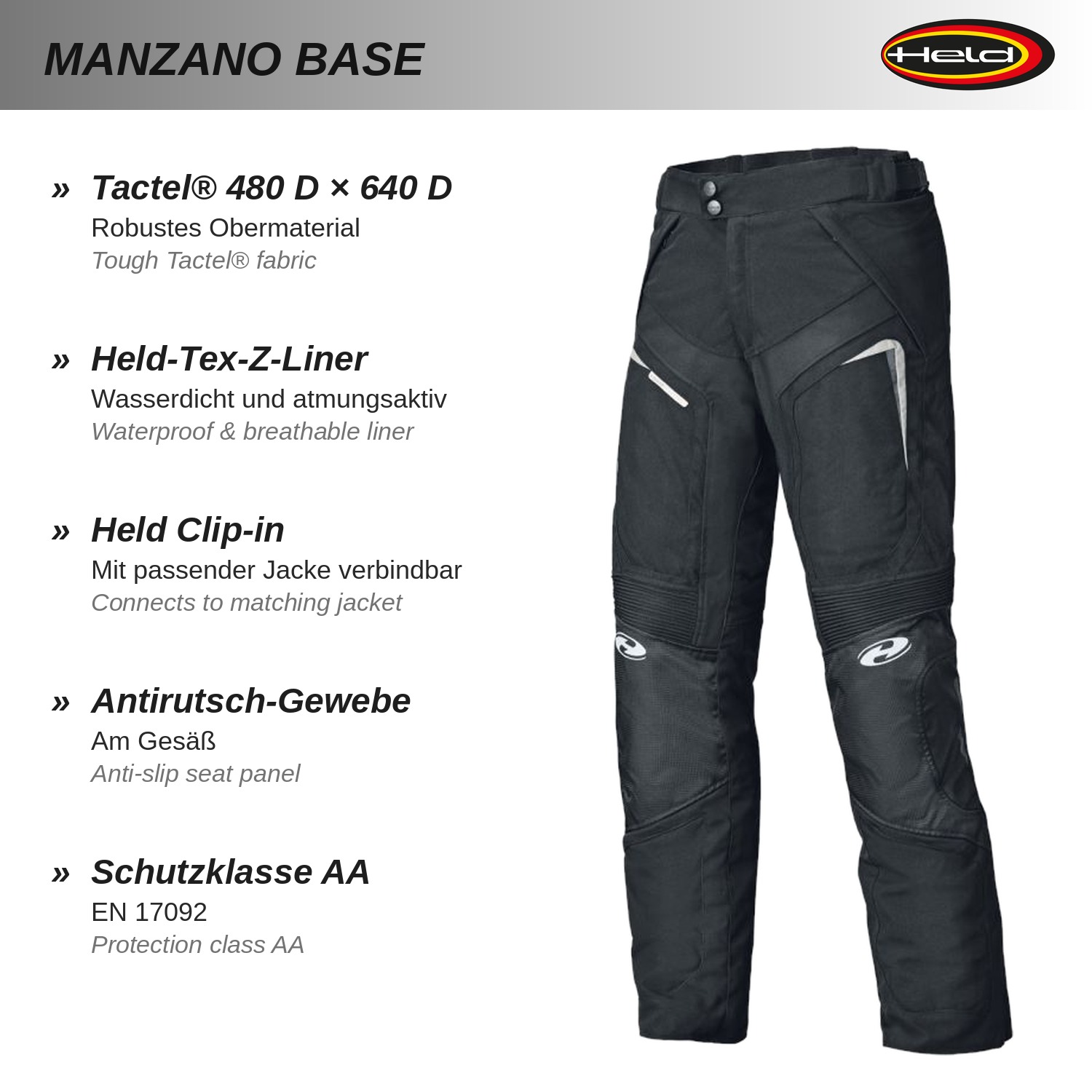 Manzano Base Pantaloni sportivi da turismo