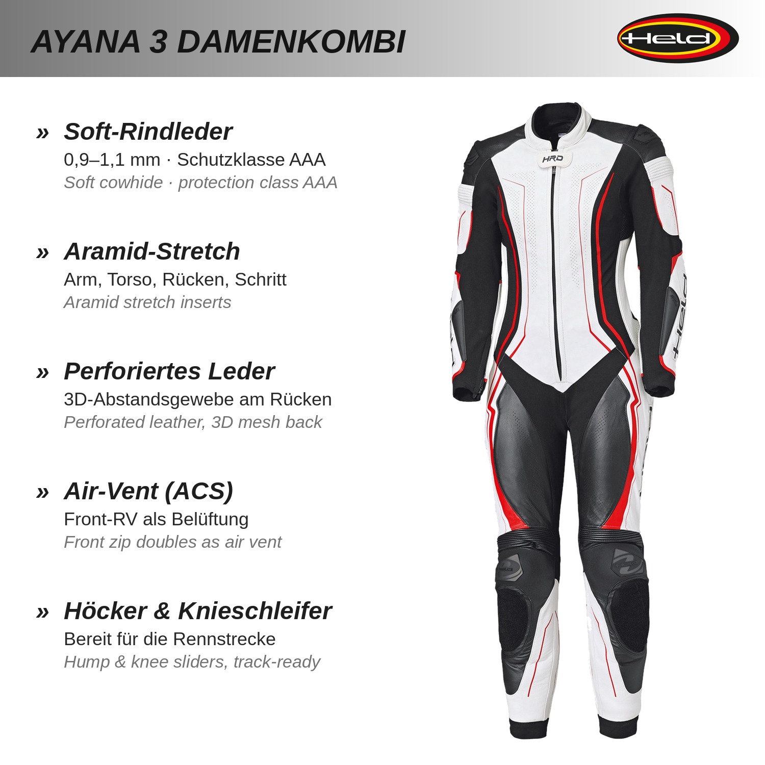 Ayana 3 1-piece ladies suit