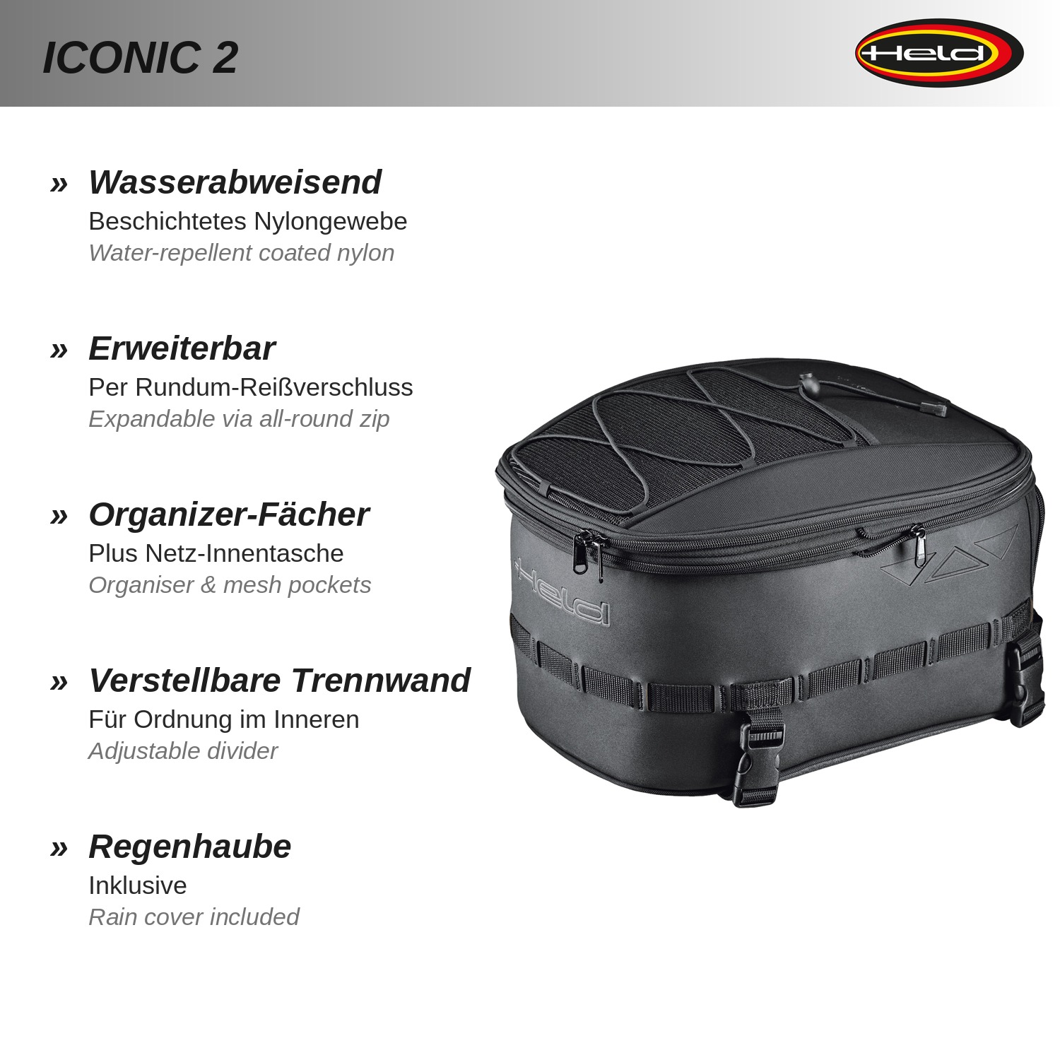 Iconic 2 Rear pocket