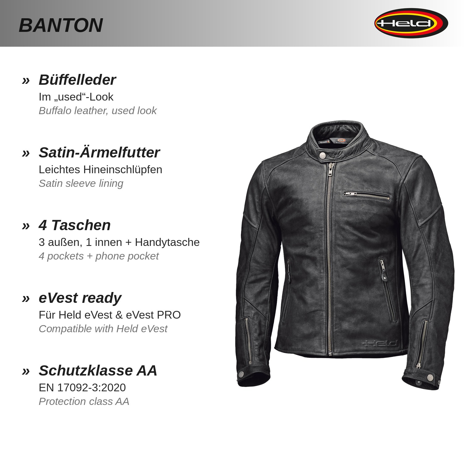 Banton Lederjacke