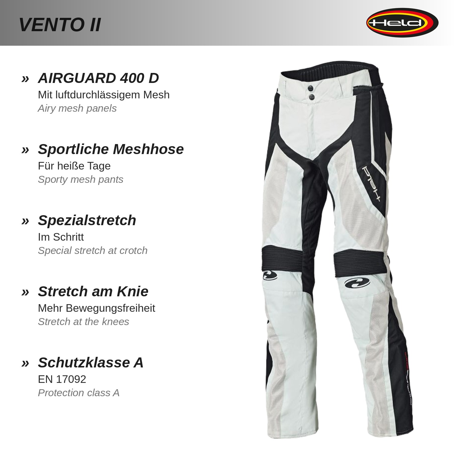 Vento II Sporty mesh trousers