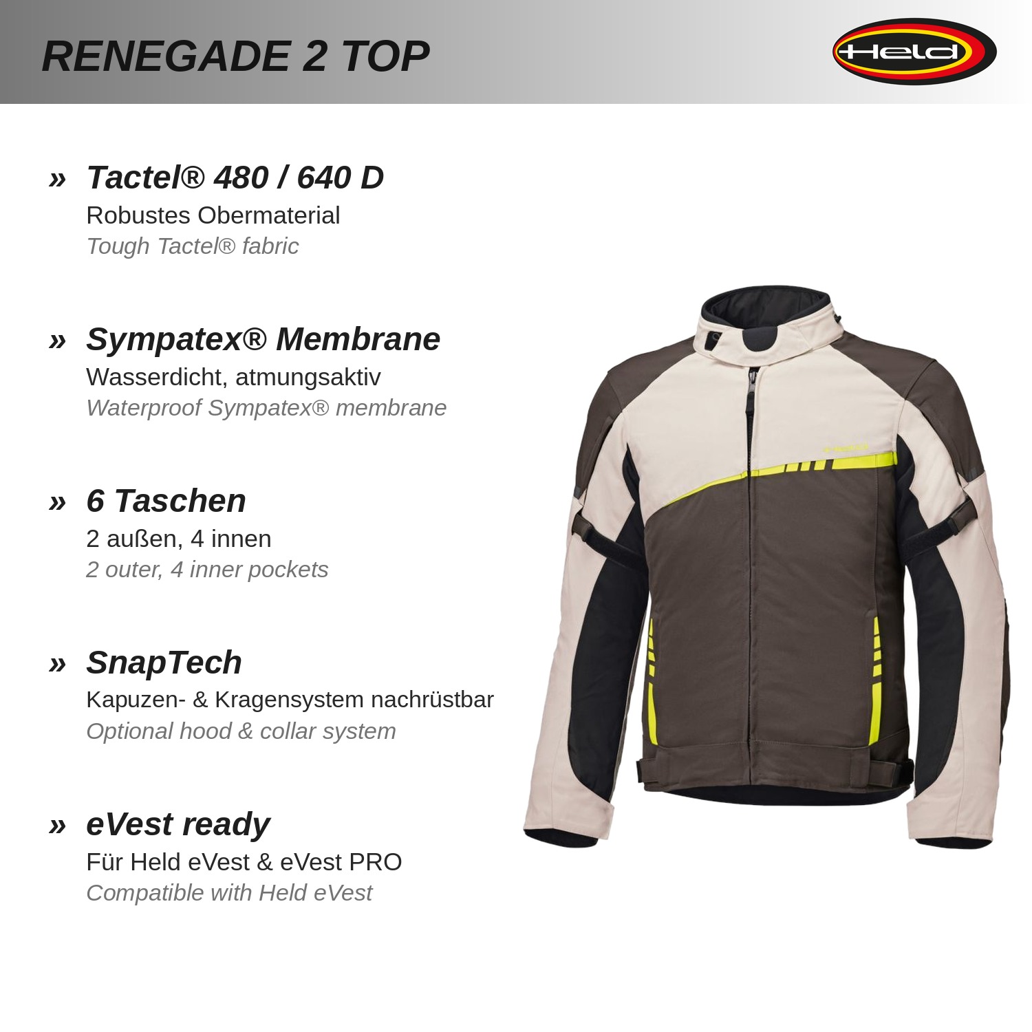 Renegade 2 Top Touring jacket