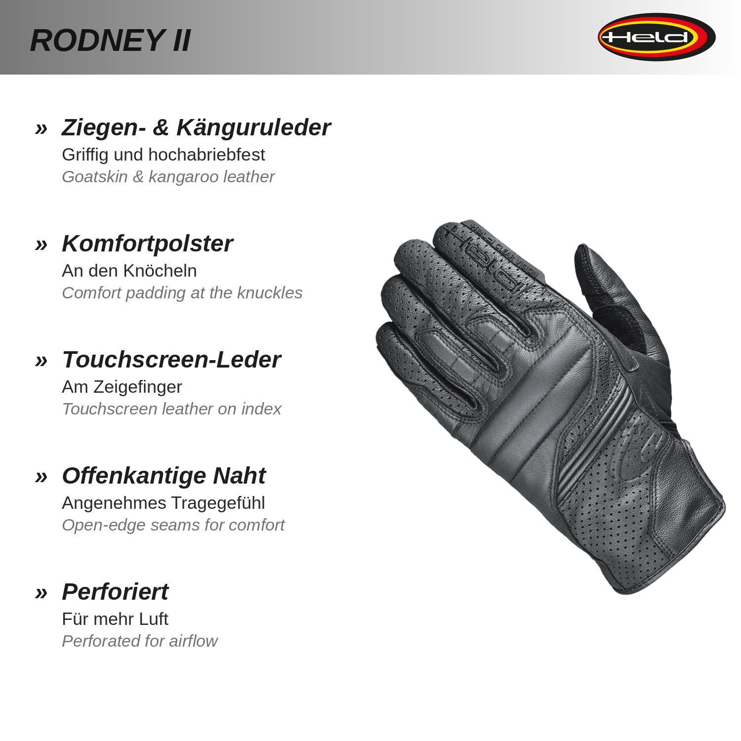 Rodney II Summer glove 