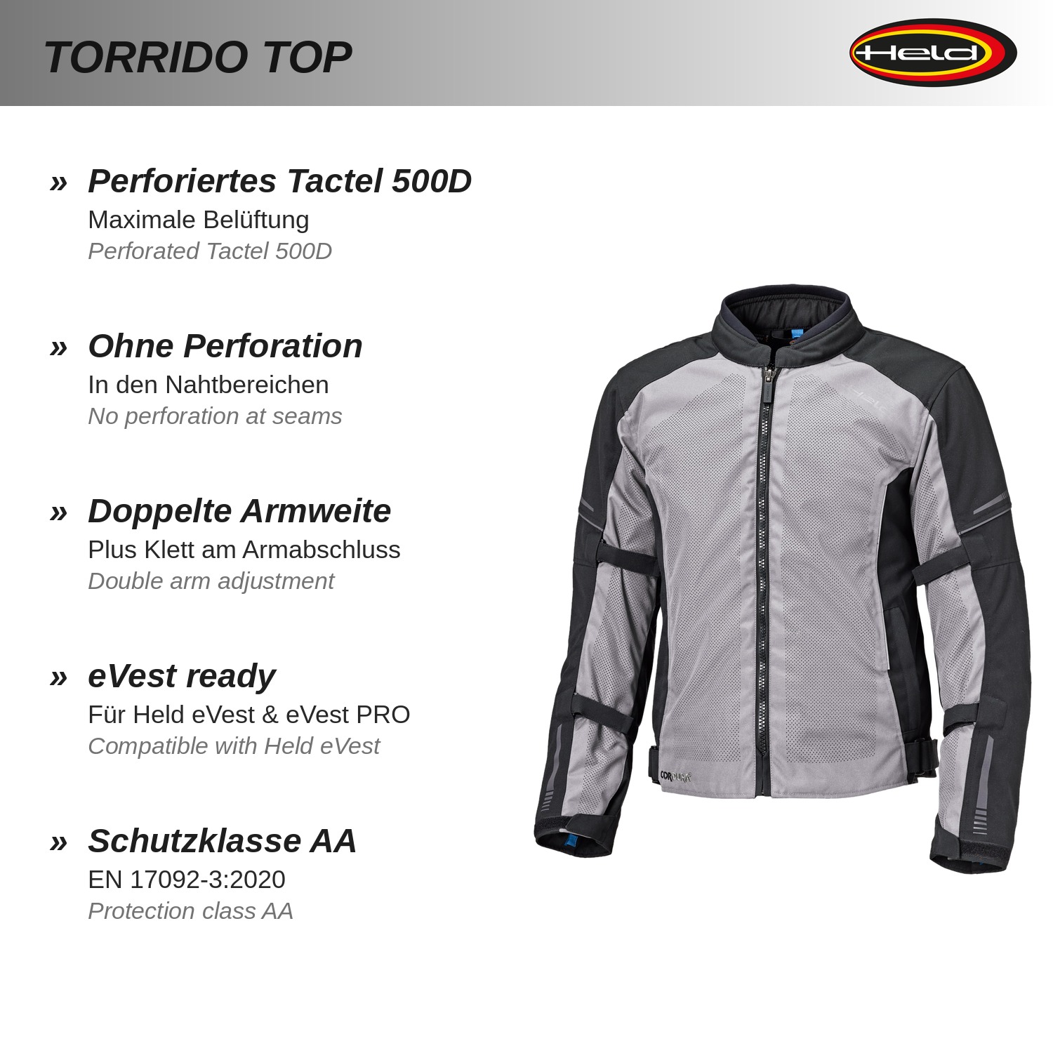 Torrido Top chaqueta deportiva de malla