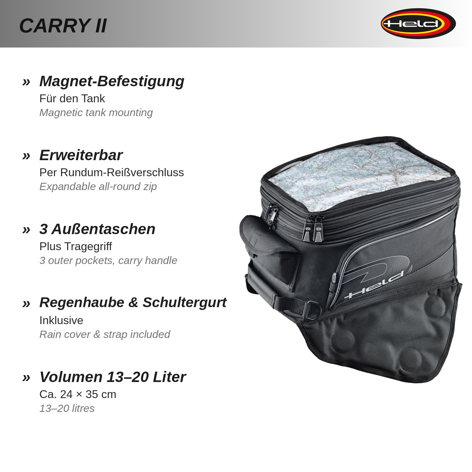 Carry II Sacoche réservoir