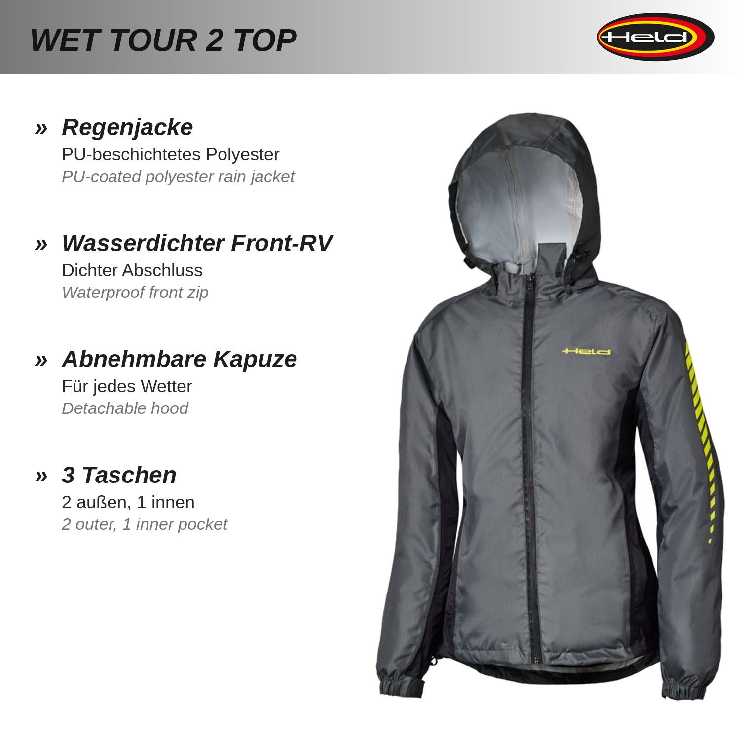 Wet Tour 2 Top Regenjacke