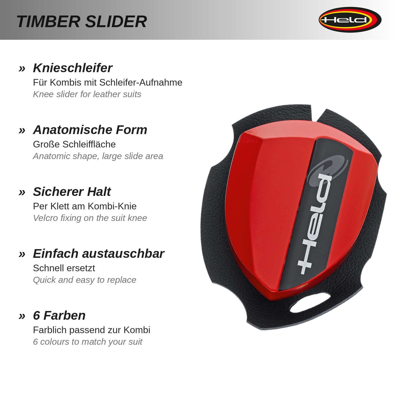 Timber Slider Knieschleifer aus Holz