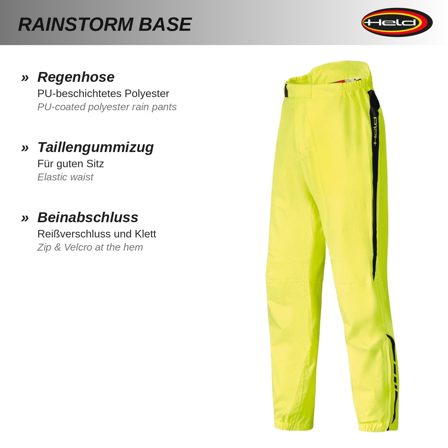 Rainstorm Base Pantaloni da pioggia sportivi