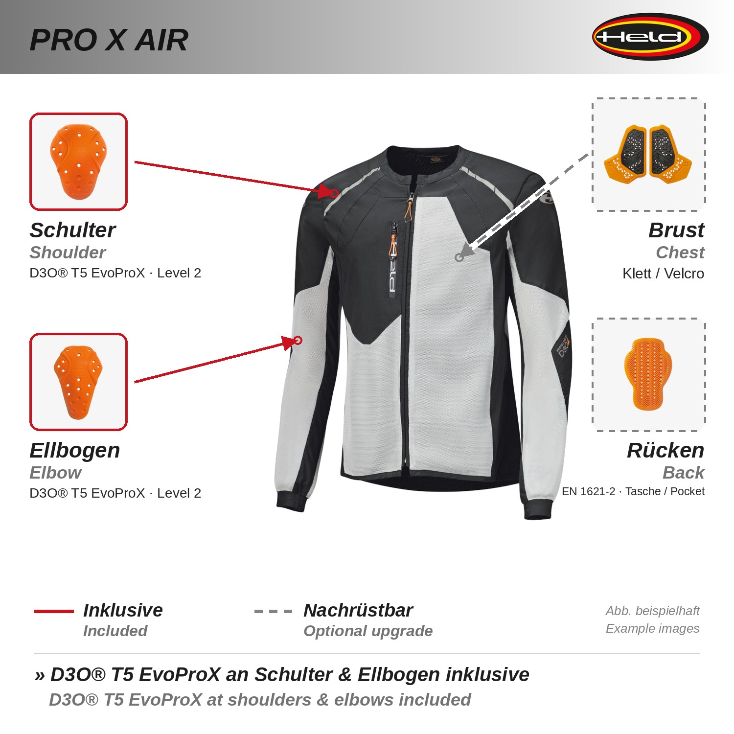 Pro X Air Camicia di protezione in rete