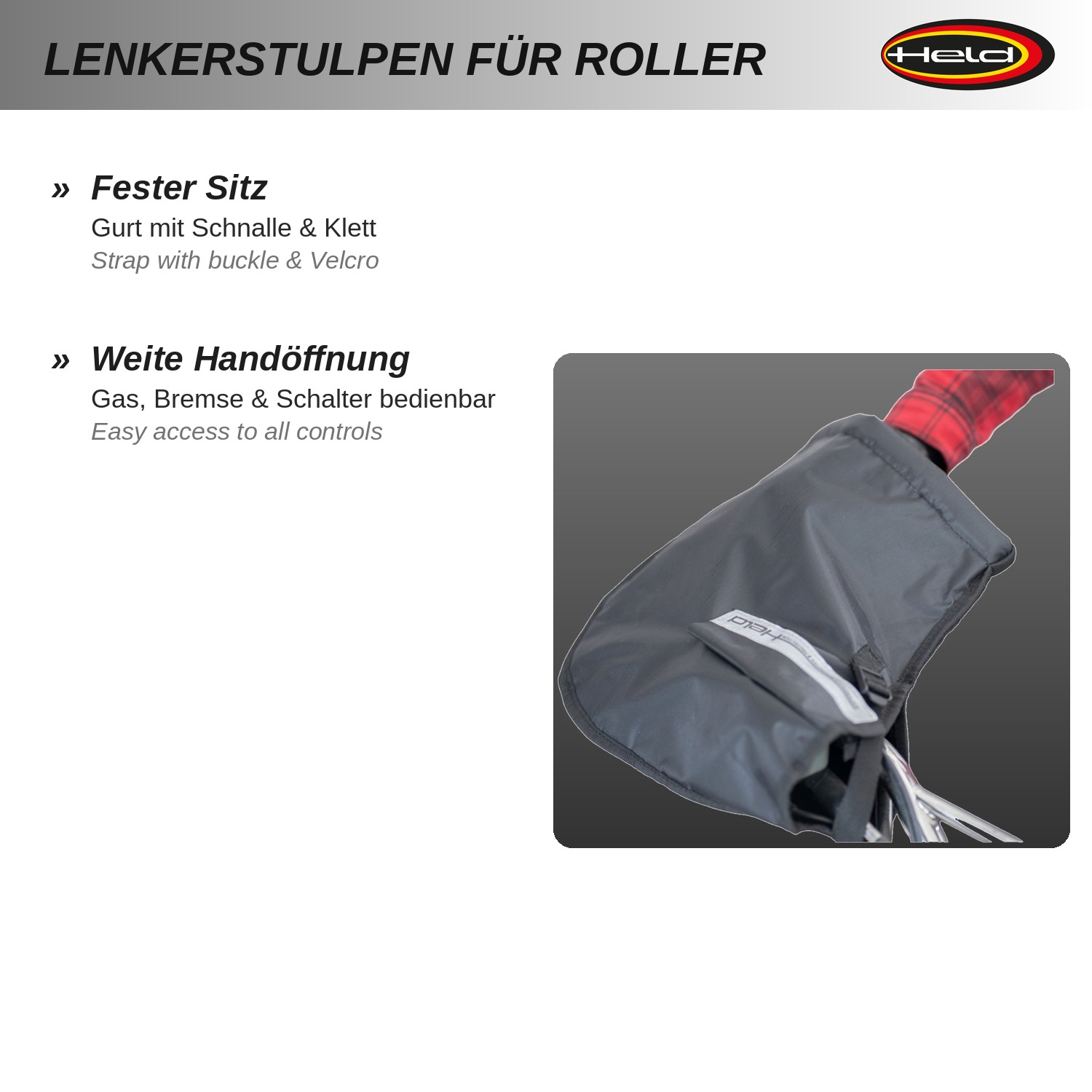 Housse moto Manchos de protection pour les scooters 