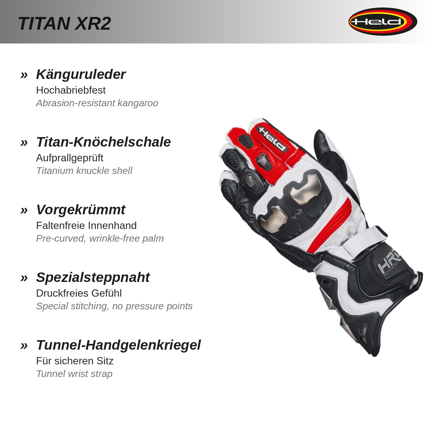 Titan XR2 Guante deportivo