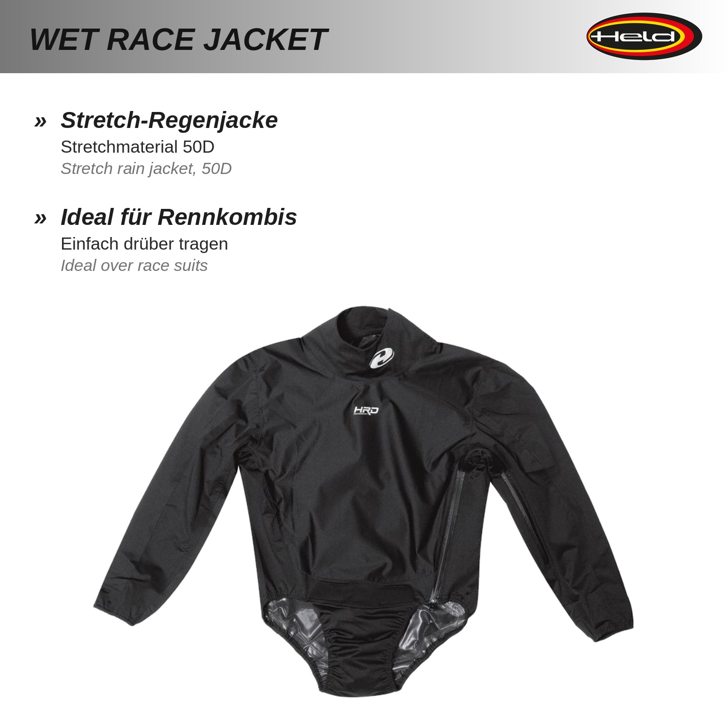 Wet Race Jacket Stretch rain jacket